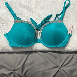 Aqua Padded Swimming Too with Rhinestone Detail